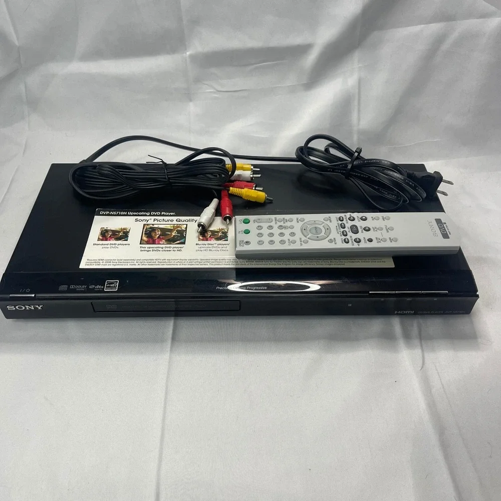 Sony DVP-NS710H Upscaling DVD Player HDMI 1080p Black with Remote TESTED